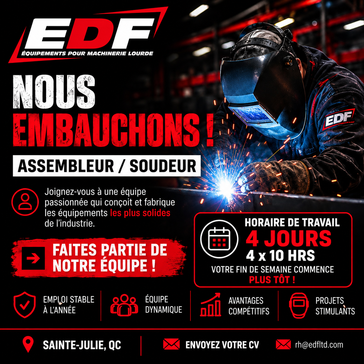 À propos d'Entreprises Desjardins & Fontaine Ltée.